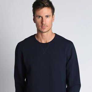 JACHS Men's Navy Soft Touch Crewneck Size L